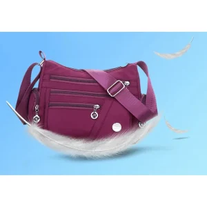 Women's casual large capacity crossbody bag, multifunctional waterproof shoulder bag, shopping handbag